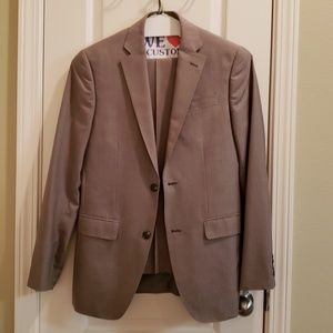 JF J. Ferrar Tan Slim Fit Suit Jacket